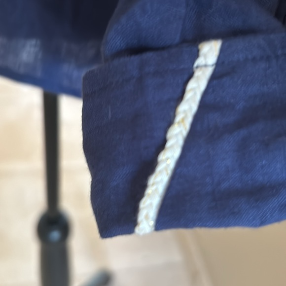 Tommy Bahama Coastalina 100% Linen Button Down Shirt. Island Navy. S. NWT. - Picture 3 of 10